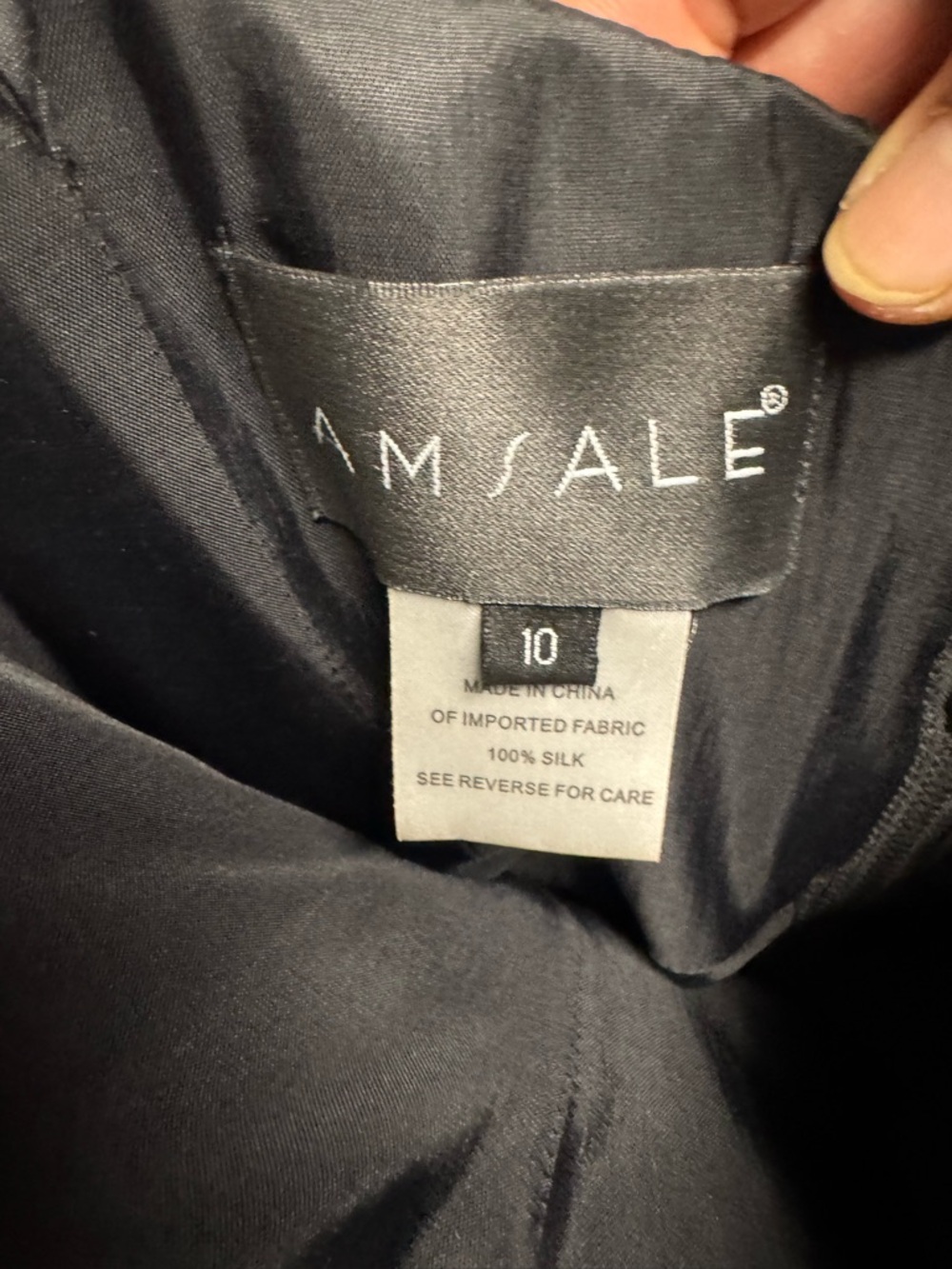 Amsale Black Strapless Evening Gown with Spaghetti Straps - Picture 6 of 13